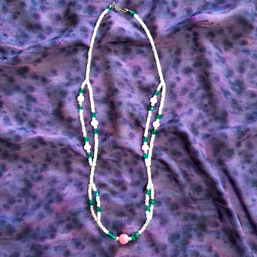 Unique hand made beaded necklace